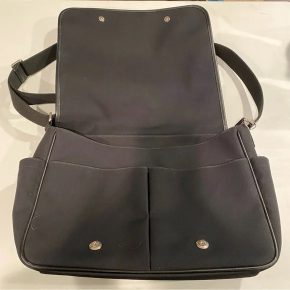 COACH BLACK SIGNATURE 77004 COMPUTER LAPTOP BAG - Picture 3 of 8